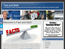Tablet Screenshot of factandmyth.com